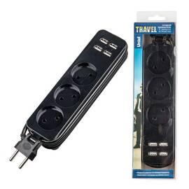 Удлинитель Uniel S-CT3-1,8U BLACK UL-00011137