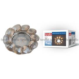 Встраиваемый светильник Fametto Peonia DLS-P114 GU5.3 CHROME/COGNAC