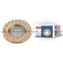 Встраиваемый светильник Fametto Peonia DLS-P121 GU5.3 GOLD/CLEAR