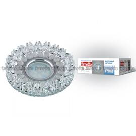 Встраиваемый светильник Fametto Peonia DLS-P101 GU5.3 CHROME/CLEAR