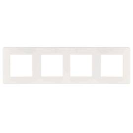 Рамка 4-постовая ЭРА 12 сатин белый 12-5104-01 Б0052529