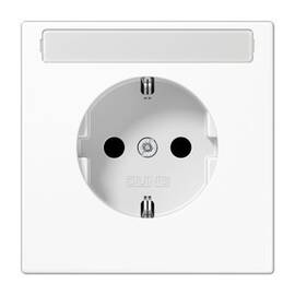 Розетка 2K+З c полем для надписи Jung LS1520NAWW