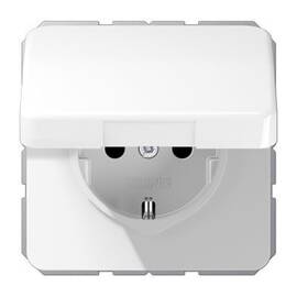Розетка штепсельная Schuko Jung CD1520BFKLWW