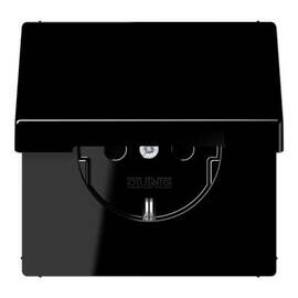Розетка 2K+З со шторками Jung LS1520KIKLSW