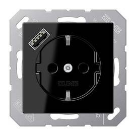 Розетка 2K+З USB Typ A Jung A1520-18ASW