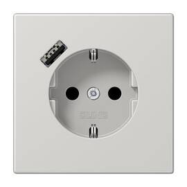Розетка 2K+З USB Typ A Jung LS1520-18ALG