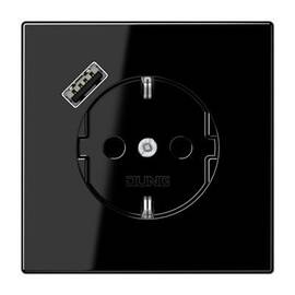 Розетка 2K+З USB Typ A Jung LS1520-18ASW