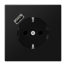 Розетка 2K+З Jung LS1520-18ASWM