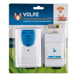 Беспроводной звонок Volpe UDB-Q032 W-R1T1-32S-100M-WH UL-00010594
