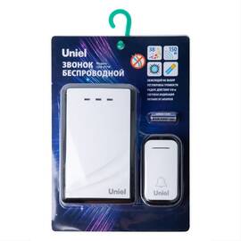 Беспроводной звонок Uniel UDB-017W-R1T1-38S-150M-WH/BL UL-00011373