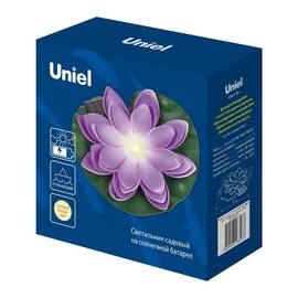 Светильник на солнечной батарее Uniel USL-S-828/PT060 PURPLE WATERLILY UL-00011601