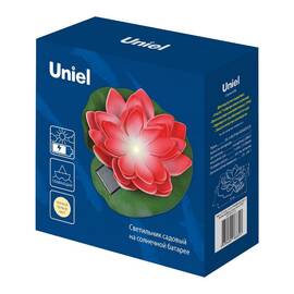 Светильник на солнечной батарее Uniel USL-S-826/PT060 RED WATERLILY UL-00011599