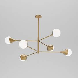 Люстра на штанге Eurosvet 60168/6 латунь Smart a068272