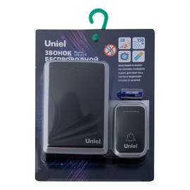 Беспроводной звонок Uniel UDB-017W-R1T1-38S-150M-BL/SL UL-00011374