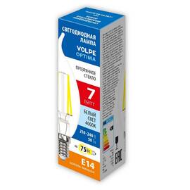 Лампа светодиодная Volpe Optima LED-CW35-7W/4000K/E14/CL/SLF UL-00008341
