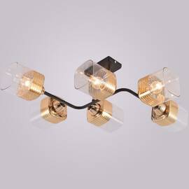 Потолочная люстра Reluce 01615-0.3-06 BK+FGD