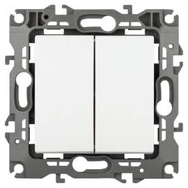 Переключатель двухклавишный Эра 12-1106-01М Б0065656