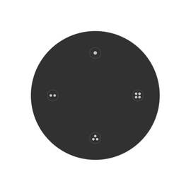 Пульт Arlight SMART-801-22-4G-4SC-SH Black (3V, Magnet, 2.4G) 046481