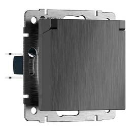 Розетка с защитной крышкой и шторками Werkel W1171204 4690389213076 a069599