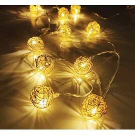 Гирлянда линейная Золотые шарики Feron CL594 51450