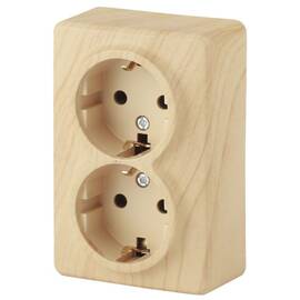 Розетка 2х2P+E Schuko со шторками ЭРА Эксперт 11-2206-11 Б0020696