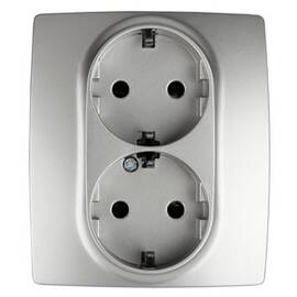 Розетка 2P+E Schuko со шторками Эра 12-2104-03 Б0014701