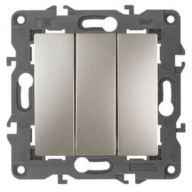 Выключатель тройной Эра 14-1107-04 Б0034253