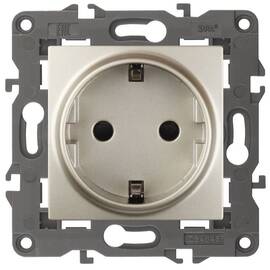 Розетка 2P+E Schuko со шторками Эра 14-2102-04 Б0034275