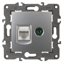 Розетка RJ45+TV Эра 14-3110-03 Б0034316