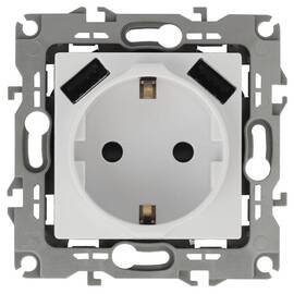 Розетка 2P+E со шторками и 2xUSB Эра 12-4109-01 Б0047840