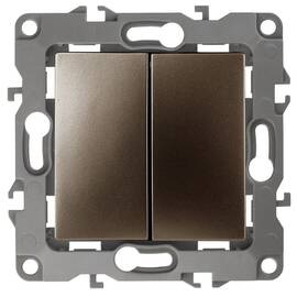 Выключатель двойной Эра 12-1104-13 Б0019288