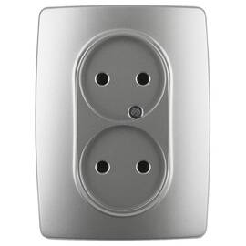 Розетка 2x2P Эра 12-2107-03 Б0031240