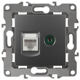 Розетка комбинированная RJ45+TV Эра 12-3110-12 Б0027447
