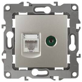 Розетка комбинированная RJ45+TV Эра 12-3110-15 Б0027450