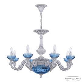 Подвесная люстра Bohemia Ivele Crystal AL79101P/8/250 WMN P Aquamarine/M-1G