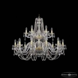 Подвесная люстра Bohemia Ivele Crystal 1402/12+6/360/2d G