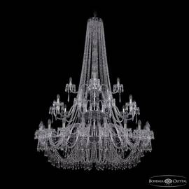 Подвесная люстра Bohemia Ivele Crystal 1403/20+10+5/530/h-203/3d Ni
