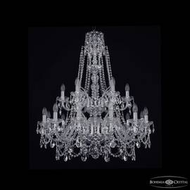Подвесная люстра Bohemia Ivele Crystal 1411/12+6/300/XL-99/2d Ni
