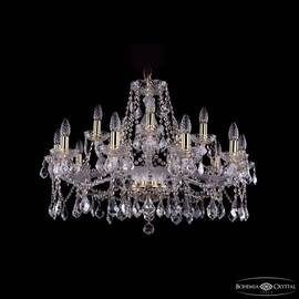 Подвесная люстра Bohemia Ivele Crystal 1413/10+5/300 G Leafs