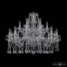 Подвесная люстра Bohemia Ivele Crystal 1413/12+6/300/2d Ni