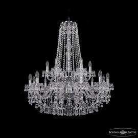 Подвесная люстра Bohemia Ivele Crystal 1410/12+6/300/h-95/2d Ni V0300