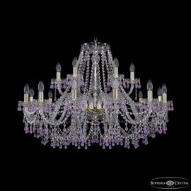 Подвесная люстра Bohemia Ivele Crystal 1410/12+6/360 G V7010