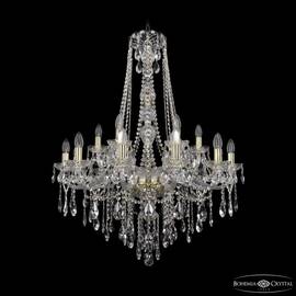 Подвесная люстра Bohemia Ivele Crystal 1415/12+6/300/h-108 G