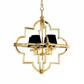 Подвесная люстра Delight Collection Mandeville KM0728P-4M gold/black