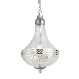 Подвесная люстра DeLight Collection French Empire Glass KG0544P-4 nickel