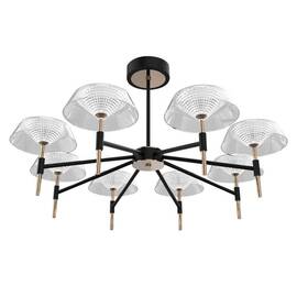 Люстра на штанге DeLight Collection MD21001018-8A black/gold