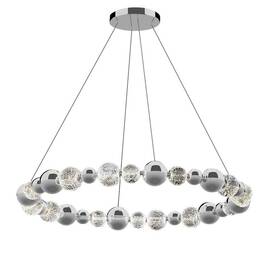 Подвесной светильник DeLight Collection Elliot Diamante MD21001002-1F chrome