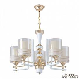 Подвесная люстра Arte Milano Florentia-6087 306087/5 Wh/Gd