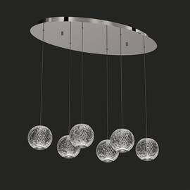 Подвесная люстра DeLight Collection Elliot Diamante MD20001012-6A chrome