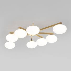 Потолочная люстра Eurosvet Opaline 70220/8 латунь Smart a065768